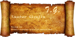 Taucher Gizella névjegykártya